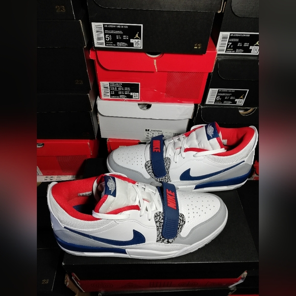 AIR JORDAN LEGACY 312 WHITE/FRENCH BLUE MEN'S US SIZE S13 BRAND NEW IN BOX - Picture 8 of 10